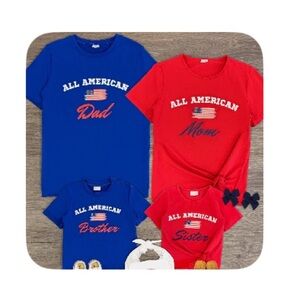 Matching Family All American Mom T-Shirt- NWT